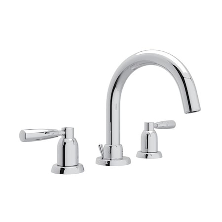 Perrin & Rowe Holborn Widespread Lavatory Faucet With C-Spout U.3955LS-APC-2